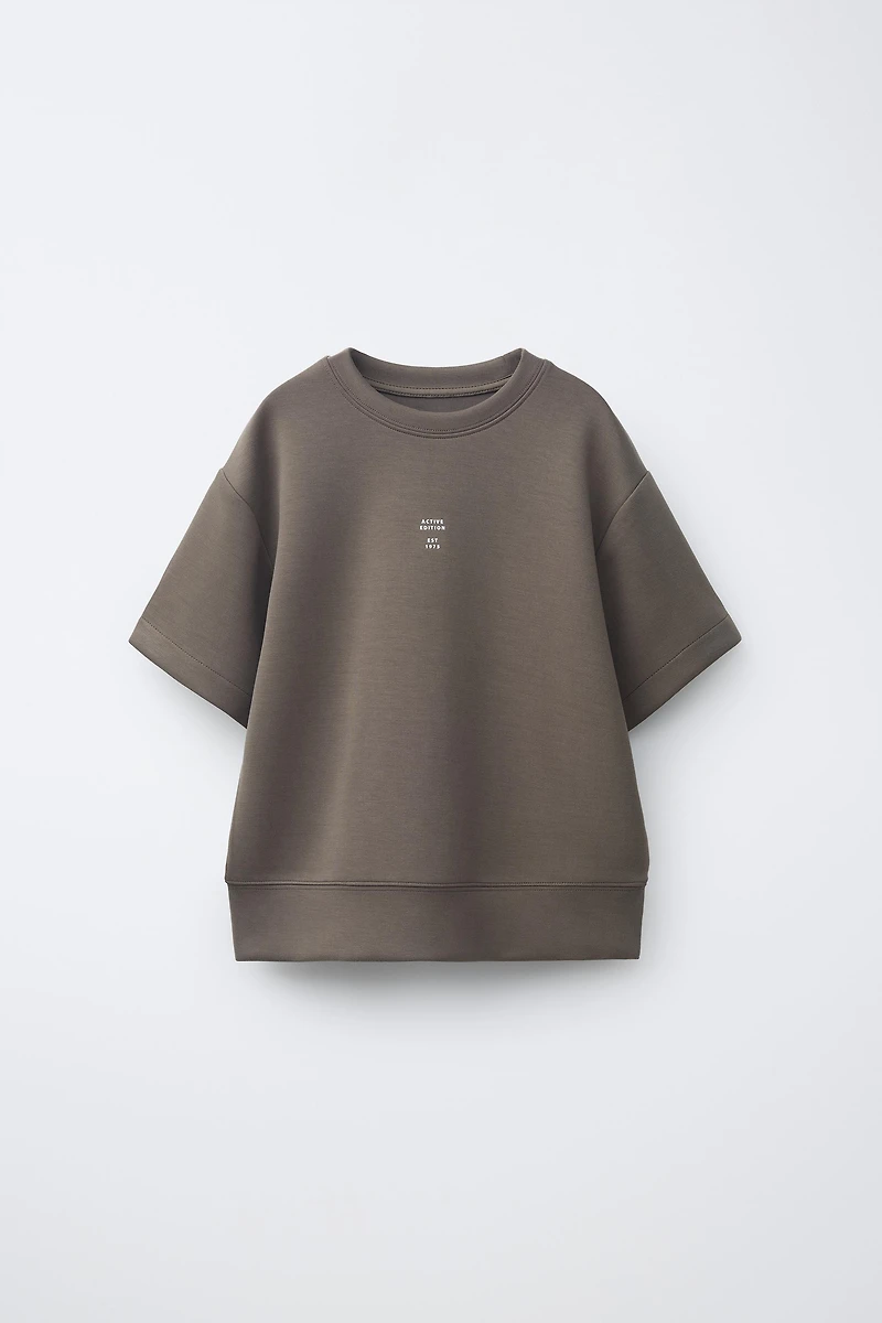 SPORTY TEXT T-SHIRT