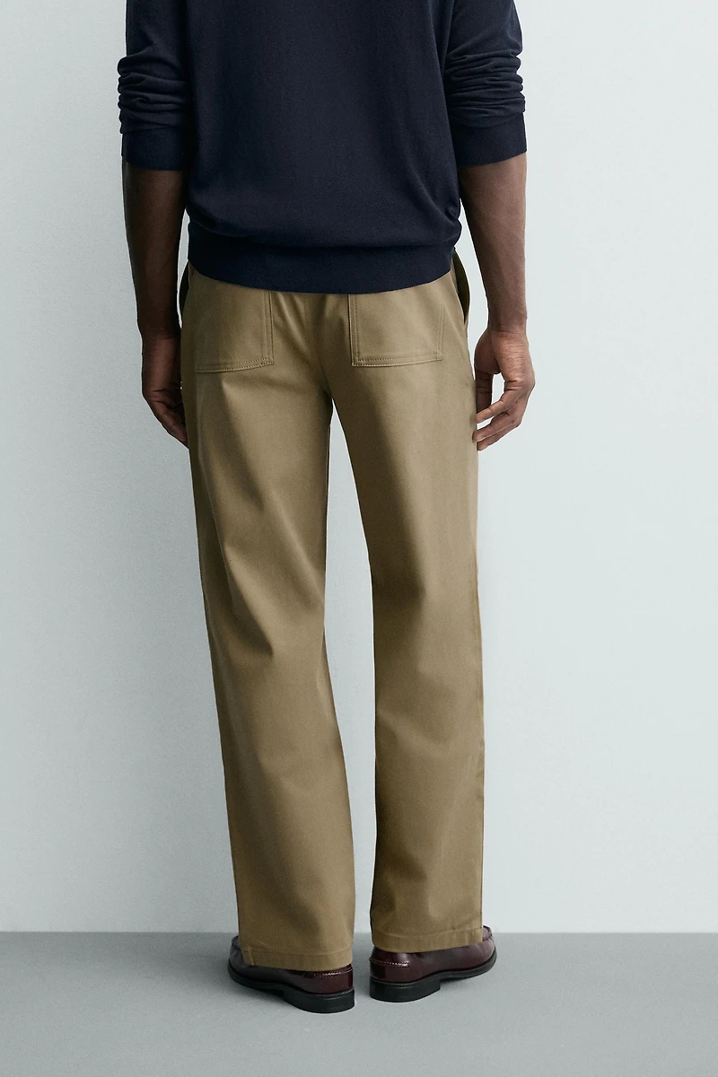 STRAIGHT FIT CHINO PANTS