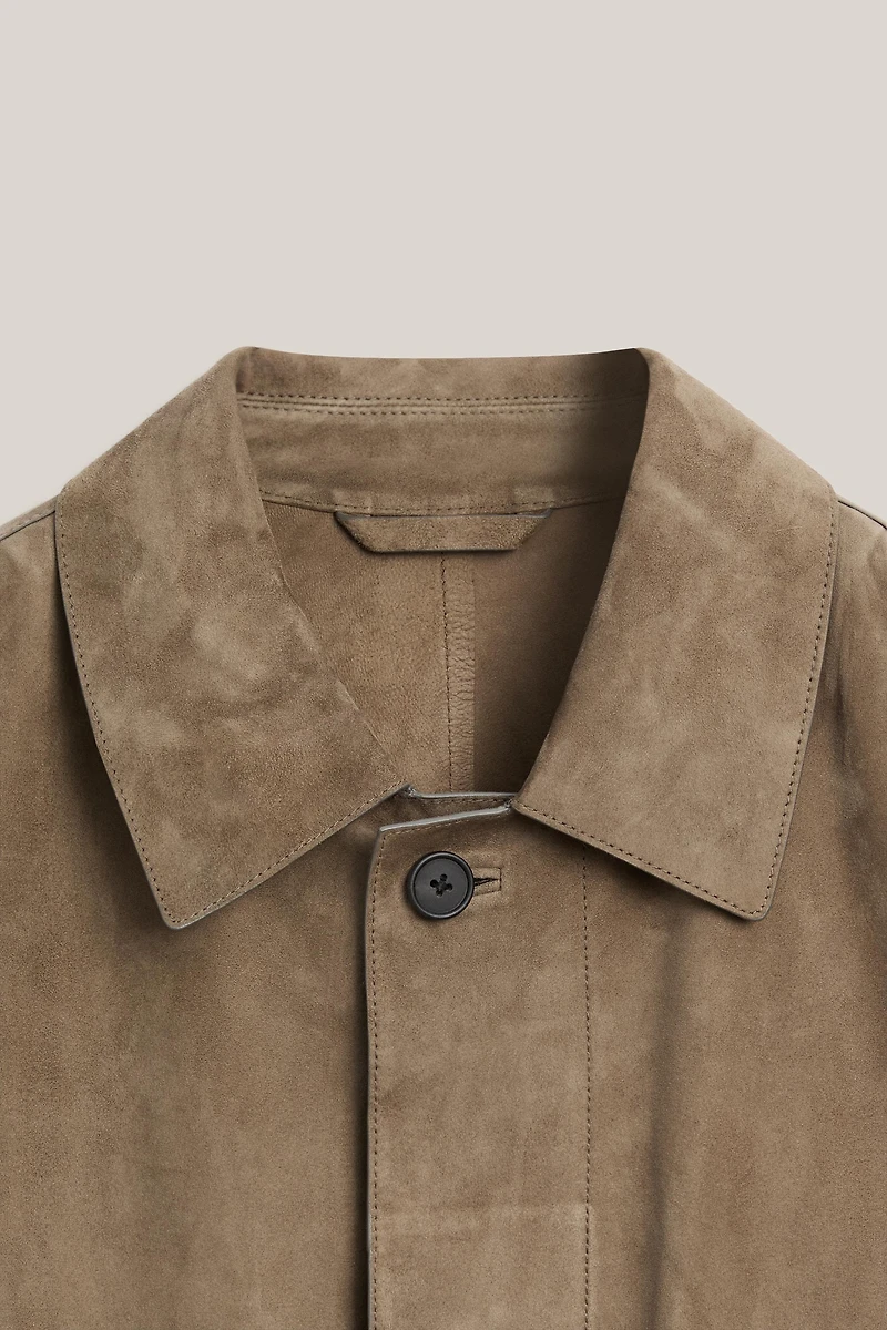Surchemise poches cuir daim - LIMITED EDITION