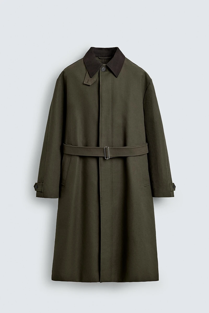 TRENCH COL CONTRASTE