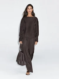 Blouse fluide avec boutons