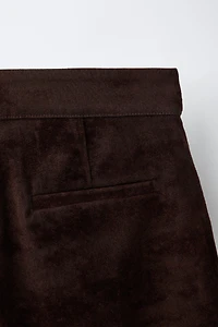 BERMUDA LONG EN VELOURS