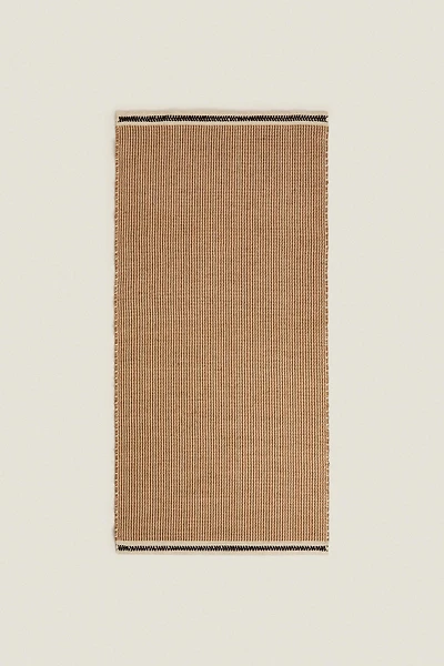 NON-SLIP STRIPED JUTE RUG