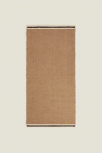 NON-SLIP STRIPED JUTE RUG