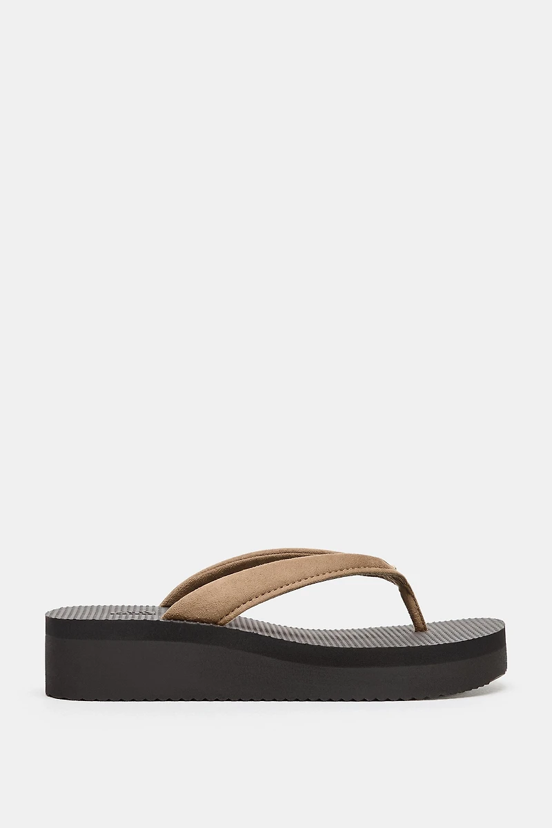 PLATFORM HEELED SANDALS