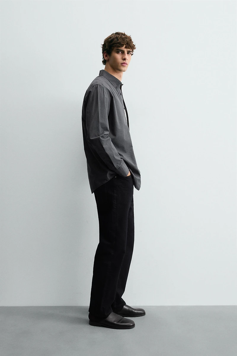 CHEMISE STRUCTURÉE À CARREAUX