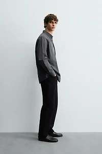 CHEMISE STRUCTURÉE À CARREAUX