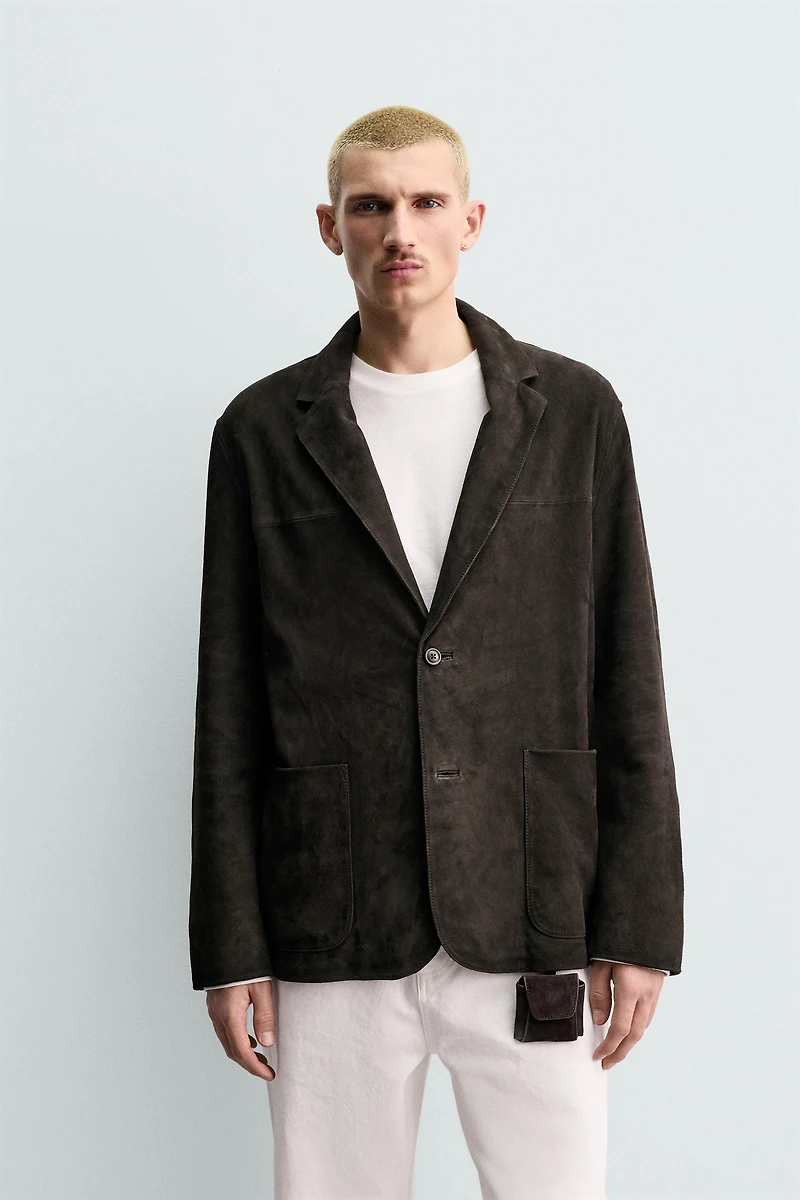 ORIGINS SUEDE LEATHER BLAZER