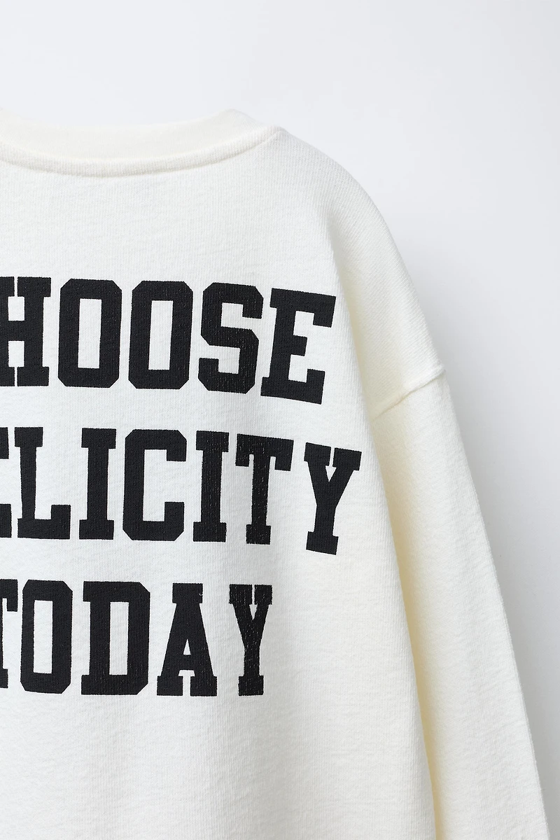 NUMBER AND TEXT PRINT T-SHIRT