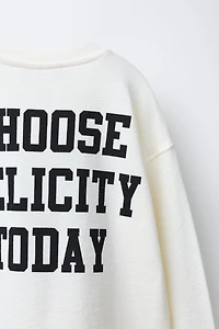 NUMBER AND TEXT PRINT T-SHIRT