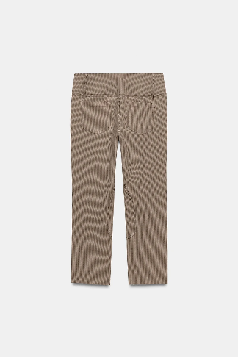 PINSTRIPE CAPRI PANTS