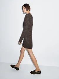 Long knit skirt