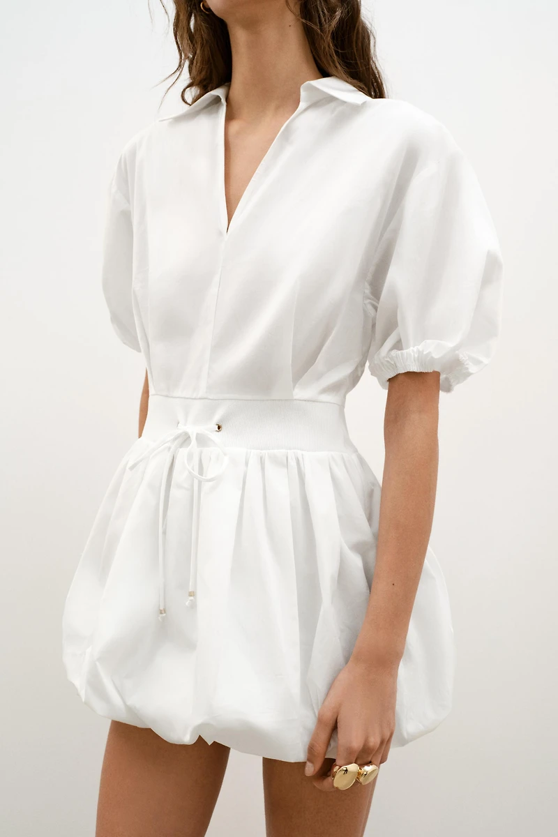 POPLIN MINI DRESS