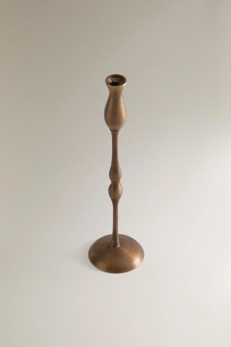 MINI GEOMETRIC BRASS CANDLESTICK