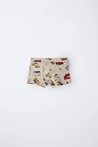 3-6 YEARS/ FIVE-PACK OF CAR BOXERS