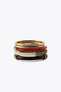 5-PACK OF ASSORTED RIGID BRACELETS