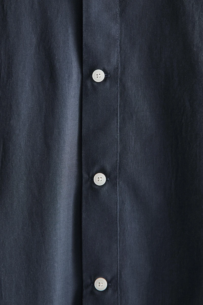 PLAIN COTTON BEACH SHIRT