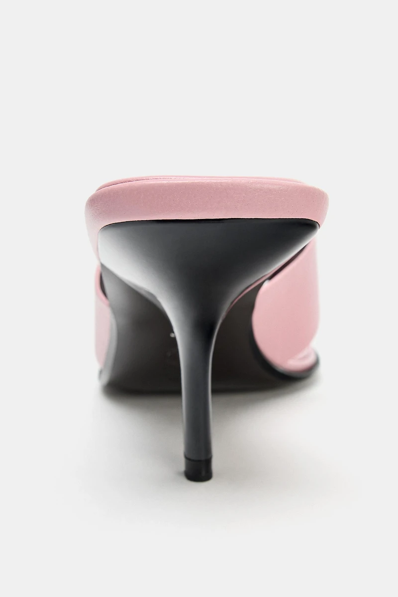LIMITED EDITION LEATHER HEELED SANDALS