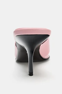 LIMITED EDITION LEATHER HEELED SANDALS