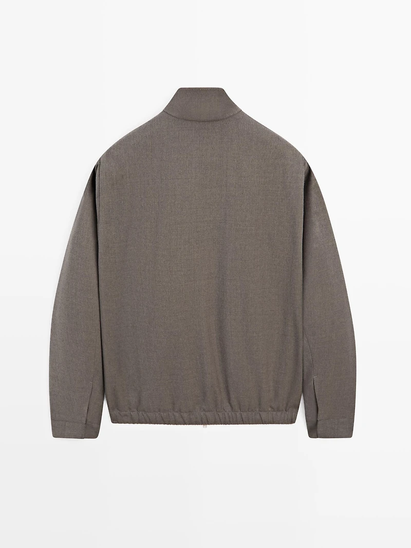 Cool wool blend jacket