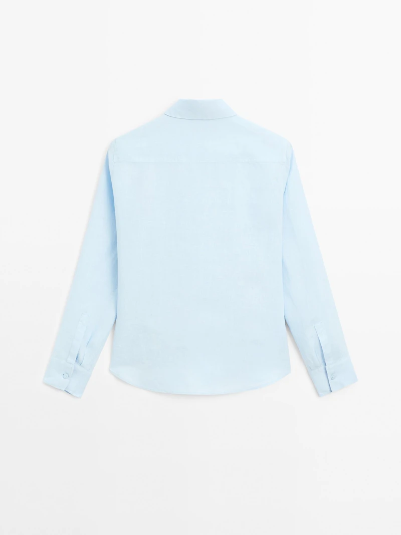 Flowing 100% linen shirt