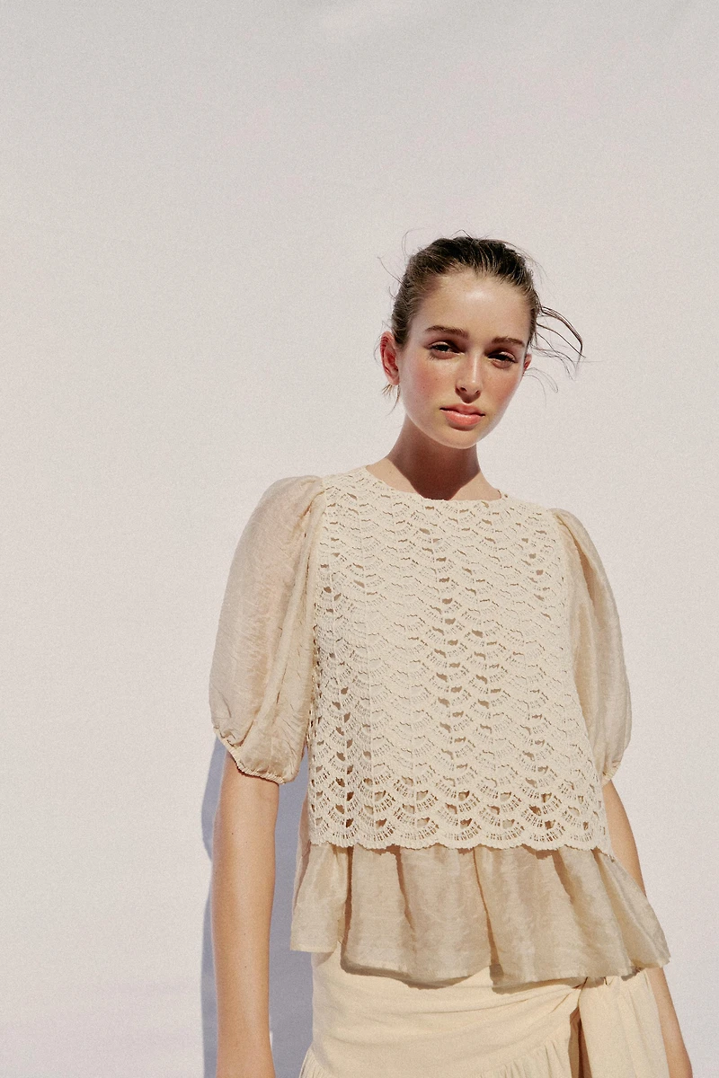 COMBINATION CROCHET TOP