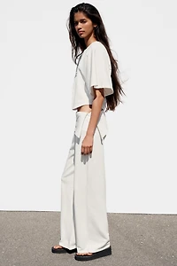 PANTALON TAILLE ASYMÉTRIQUE