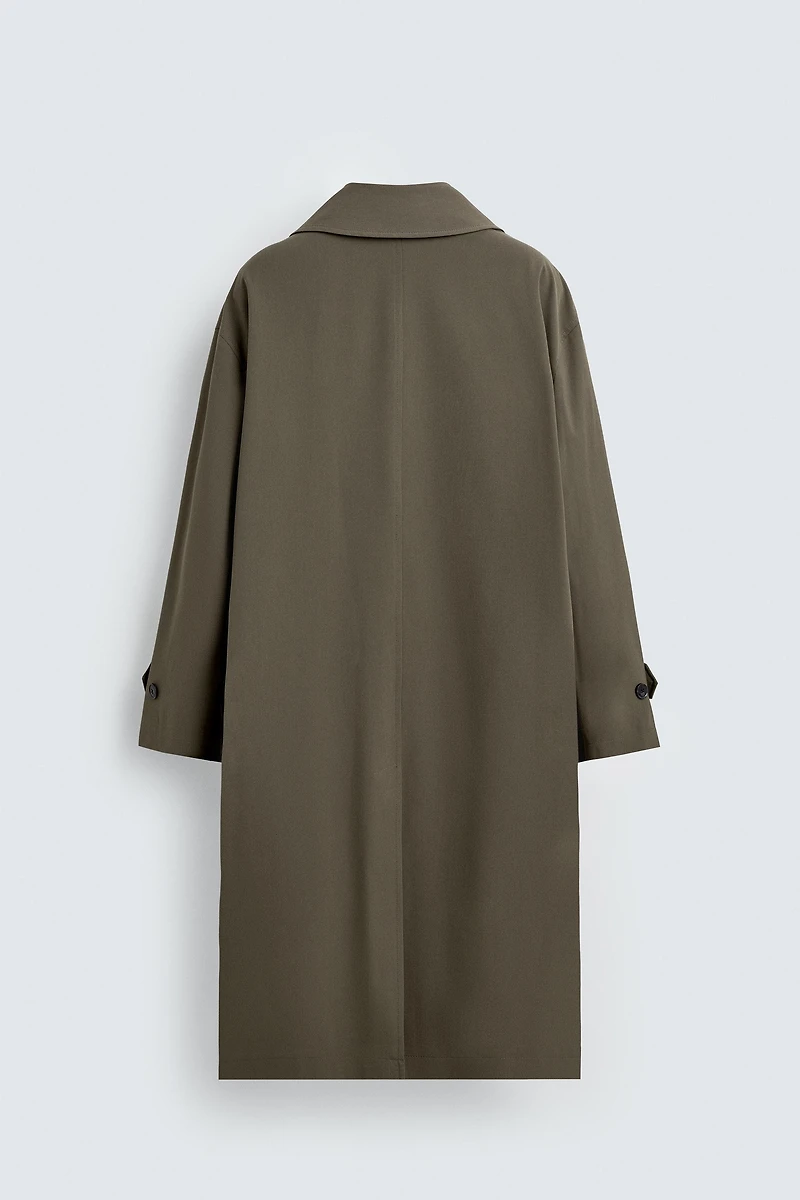 FLOWY OVERSIZED FIT TRENCH COAT