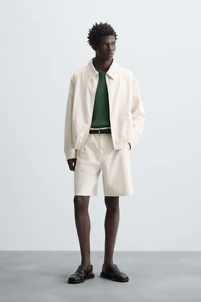 BERMUDA REGULAR FIT RAYURES