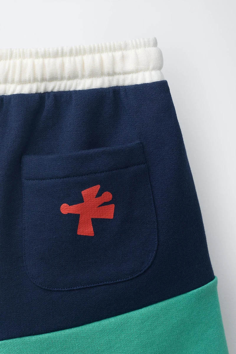 BERMUDA LOGO MOLLETON COLOR BLOCK