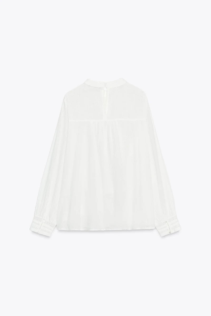 BLOUSE BRODÉE FLEURS