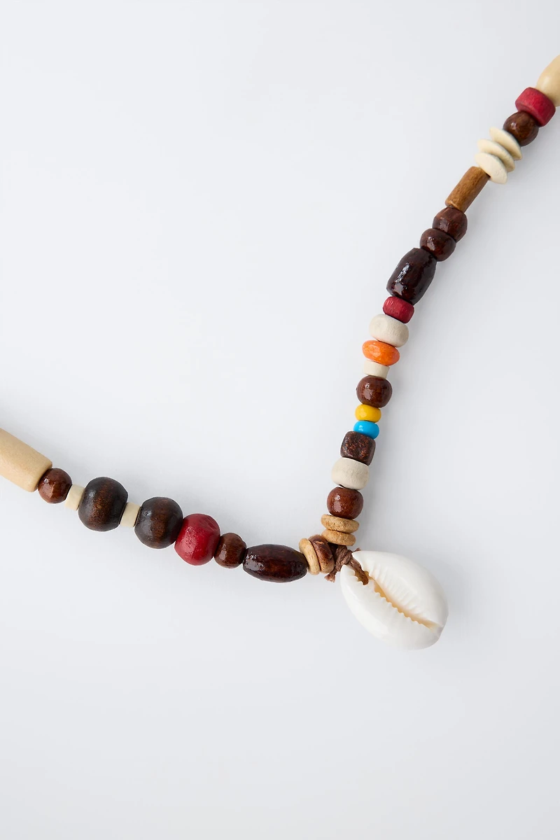 BEADED SHELL NECKLACE