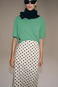POLKA DOT PENCIL SKIRT ZW COLLECTION