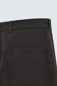 TEXTURED STRETCH PANTS