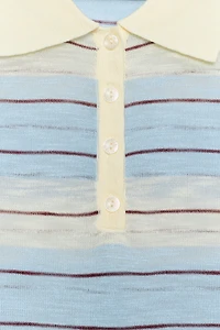 POLO EN MAILLE RAYÉ