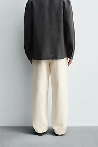 PANTALON PLIS CHEVRONS
