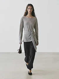 T-shirt with tie detail