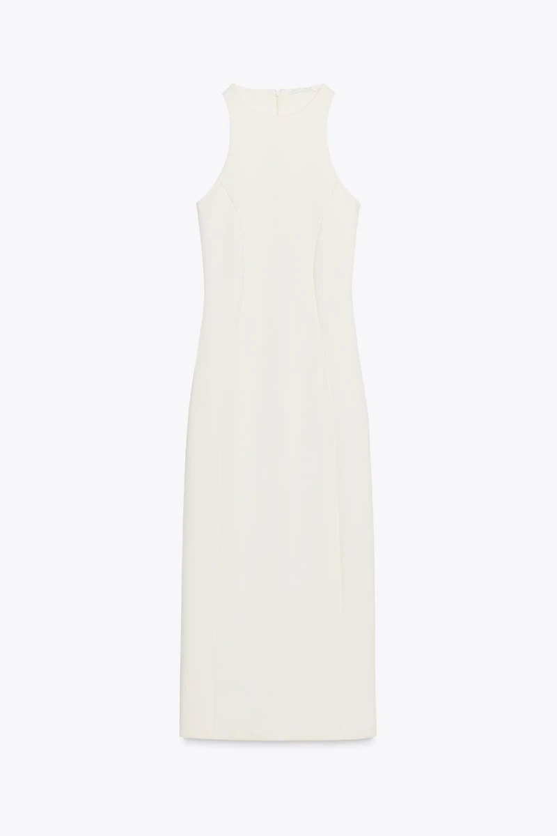 HALTER INTERLOCK DRESS
