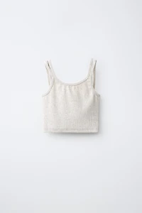 ENSEMBLE CÔTELÉ TOP ET PANTALON DROIT