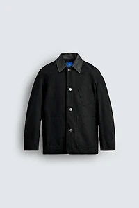 COMBINED LEATHER JACKET AARON LEVINE X ZARA