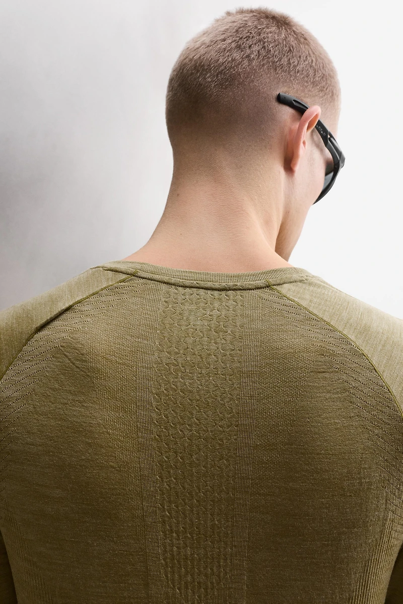 WOOL BLEND TECHNICAL T-SHIRT