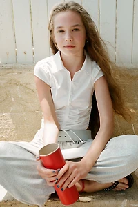 FITTED RUCHED SHIRT