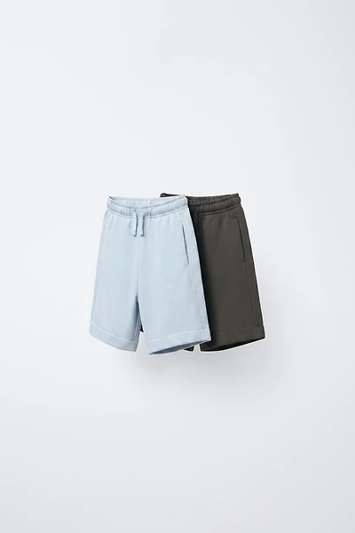 TWO-PACK PLAIN SHORTS