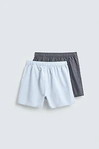 2-PACK COMBINATION POPLIN BOXERS