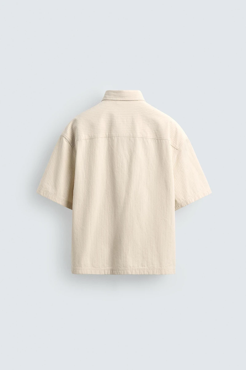 PLAID SHIRT WITH EMBROIDERED TEXT