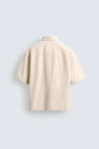 PLAID SHIRT WITH EMBROIDERED TEXT