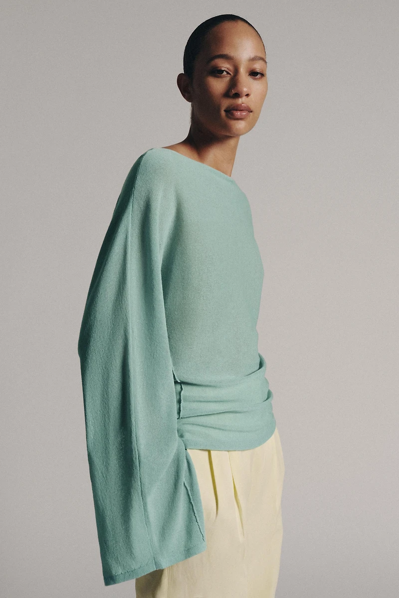 KNIT JUMPER WITH SLIT SLEEVES