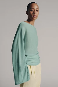 KNIT JUMPER WITH SLIT SLEEVES