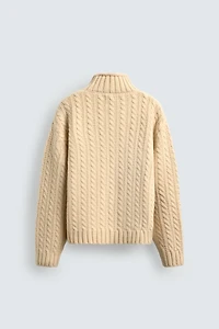 PULL EN LAINE À TORSADES AARON LEVINE X ZARA