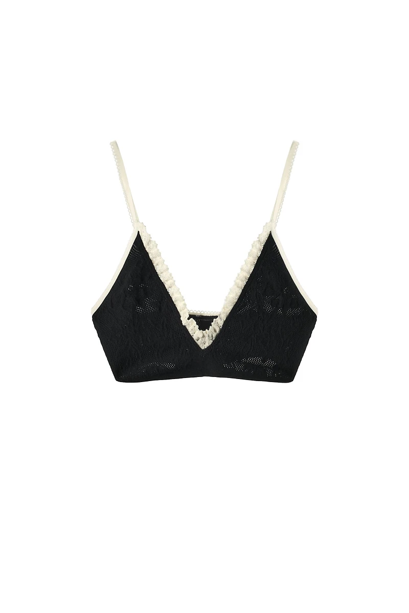 SEAMLESS LACE BRALETTE